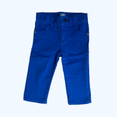 Pantalón de gabardina azul con cintura ajustable Gap - 12-18M