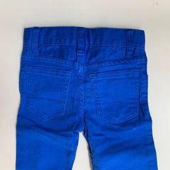 Pantalón de gabardina azul con cintura ajustable Gap - 12-18M en internet