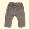 Pantalón de corderoy con interior de algodón y cintura ajustable beige Mimo - 12-18M