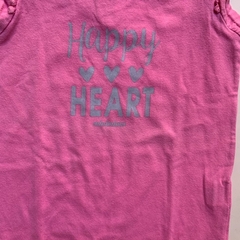 Body manga corta de algodón rosa "Happy heart" Mimo - 12M en internet