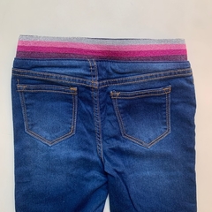 Bermuda de jean con cintura elástica de algodón con brillos Vigoss - 5-6A en internet