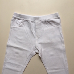 Pantalón de algodón blanco con cintura elastizada - Zara - 4-5A - comprar online