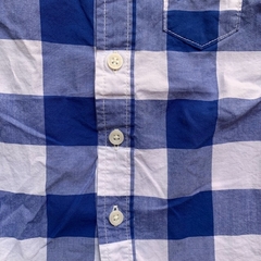 Camisa manga larga cuadrillé azul Carter's - 9M - Comunidad Vestireta