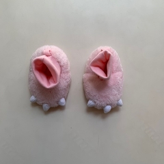 Pantuflas rosas "Garras" con interior de algodón Carter's *NUEVO* - 6-12M (11cm) en internet