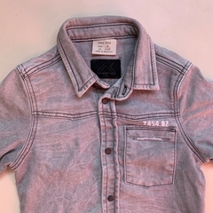 Camisa de jean elastizada gris Zara - 5A en internet