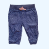Pantalón de gabardina finita azul con cintura elástica de algodón H&M - 2-3A