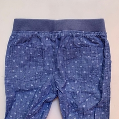 Pantalón de gabardina finita azul con cintura elástica de algodón H&M - 2-3A en internet