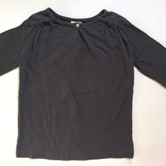 Remera de algodón manga larga botón gris Zara - 4-5A - comprar online