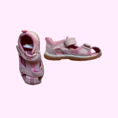 Sandalias rosas con velcro y suela de goma H&M - 22 (15cm)