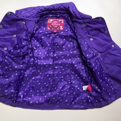 Campera de nylon matelaseada con botones violeta Dollhouse - 4A en internet