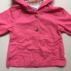 Campera de gabardina con capucha y bolsillos rosa Carter´s 18M - comprar online