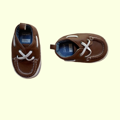 Zapatos simil cuero marrones Carter's - 6-9M (12,5cm)