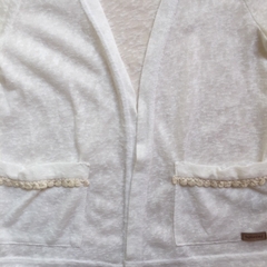 Saco de hilo de algodón blanco con bolsillos Advanced - 6A en internet