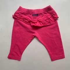 Pantalón de algodón rosa con volado Mimo - 6-9M en internet