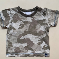 Remera manga corta camuflada gris Mimo - 12-18M - comprar online