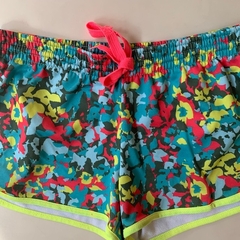 Short camuflado celeste y rosa con cintura elástica Fly Sports - 14A - comprar online