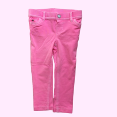 Pantalón de algodón con cintura elastizada rosa Carter's - 18M
