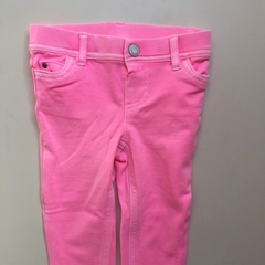 Pantalón de algodón con cintura elastizada rosa Carter's - 18M - comprar online