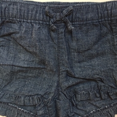 Short de jean con cintura elastizada y volados Mimo - L - comprar online