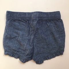 Short de jean con cintura elastizada y volados Mimo - L en internet