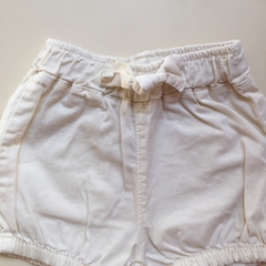 Short de gabardina finito con cintura elastica blanco Advanced - M - comprar online