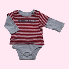 Body manga larga rayado "Breaker" Gap - 3-6M