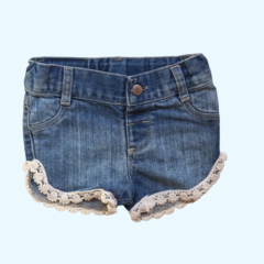 Short de jean con cintura ajustable y brodery Mimo - M