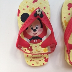 Ojotas de goma amarillas "Mickey" Havaianas - 21 - comprar online