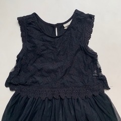 Vestido negro con top de brodery Palomino - 10A - comprar online