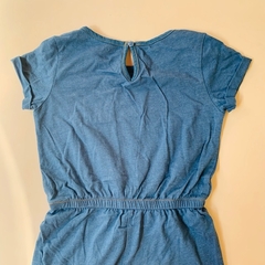 Enterito manga corta de algodón azul con cintura elástica Lucky Penny - 6A - Comunidad Vestireta