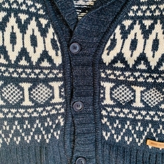 Saco de lana cuello alto con botones negro y blanco Mimo - 4A en internet