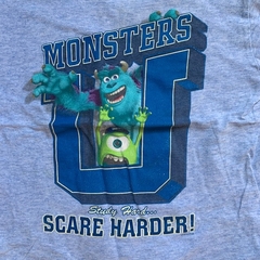 Remera manga corta de algodón celeste "Monsters U" Disney - 2-3A en internet