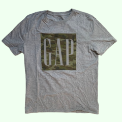 Remera manga corta de algodón gris "Gap" Gap *NUEVO* - XXL