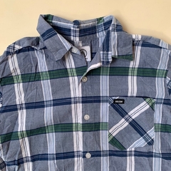 Camisa manga corta cuadrillé azul Volcom - 8A - comprar online