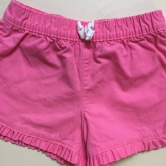 Short de gabardina finito con cintura elástica y volados rosa Carter's - 18M - comprar online