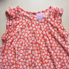 Camisola con volados naranja y corazones Always Love Palomino - 10A - comprar online