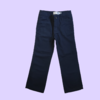 Pantalón de gabardina corte recto con cintura ajustable azul marino Old Navy - 5A