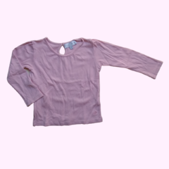 Remera manga larga de algodón rosa Baby Cottons - 3A