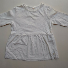 Vestido manga larga de algodón blanco Little Akiabara - 2A - comprar online