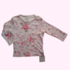 Saco manga larga rosa floreado con botones Little Akiabara *NUEVO* - 12M