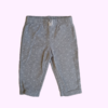 Pantalón de algodón con cintura elástica gris punteado Carter´s - 6M