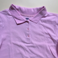 Remera manga corta de algodón tipo chomba rosa Old Navy 10-12A - comprar online