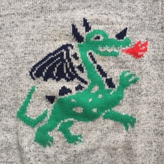 Sweater de hilo de algodón manga larga gris "Dragon" Gap - 3A en internet