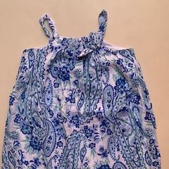 Vestido sin mangas con moños floreado azul Gap - 4A - comprar online