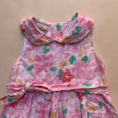 Vestido sin mangas floreado rosa y verde Broer - 4-5A - comprar online