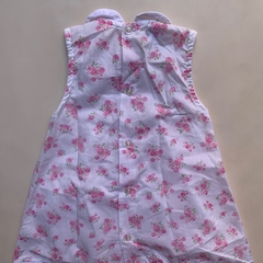 Vestido sin mangas floreado blanco Le Petit Burs *NUEVO* - 24M - Comunidad Vestireta