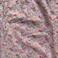 Camisola manga corta floreada rosa con moño Next - 3-4A en internet