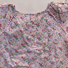 Camisola manga corta floreada rosa con moño Next - 3-4A - Comunidad Vestireta