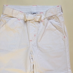 Pantalón con cintura elástica y moño blanco Gap - 3A - comprar online