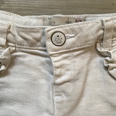 Short de jean blanco con volados en los bolsillos Zara - 6-9M en internet